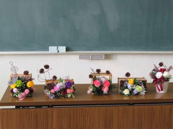 体験学習「ソープフラワー」