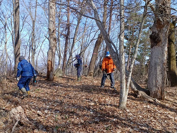 水乞山登山道の整備
