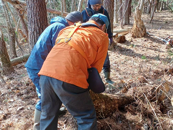 水乞山登山道の整備