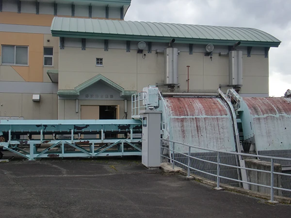 野沢排水機場試験運転公開