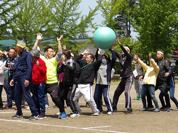 バランスボール送り