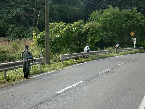 県道草刈り